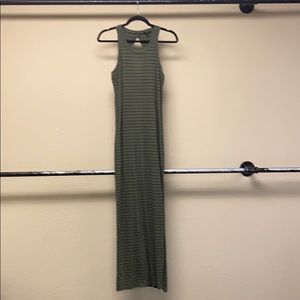 Green and black sundress